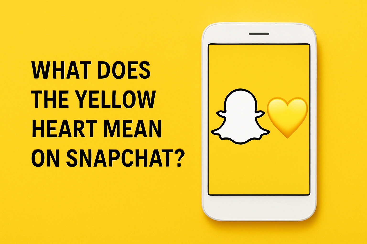 What Does the Yellow Heart Mean on Snapchat
